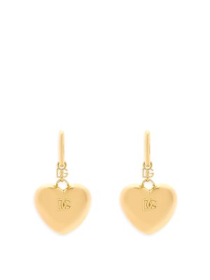 DOLCE & GABBANA: Earrings - Heart Hoop Earrings