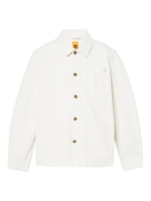 TIMBERLAND: blazers - Washed Effect Canvas Chore Jacket