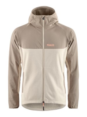 PEDALED: casual jackets - Beige Gravel Merino Hooded Jersey