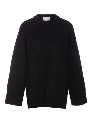 LOULOU STUDIO: Pull col rond - Pull Col Rond - Noir