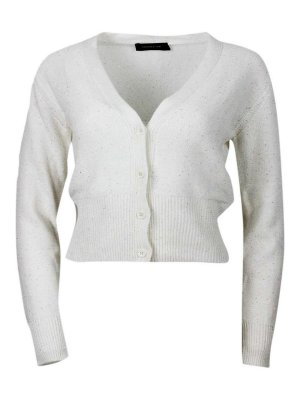 FABIANA FILIPPI: Cardigans - Cardigan - Creme