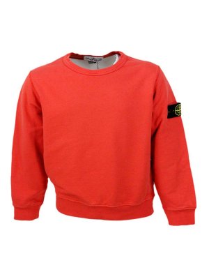 STONE ISLAND: Sweatshirts & Pulls - Sweat-Shirts - Orange