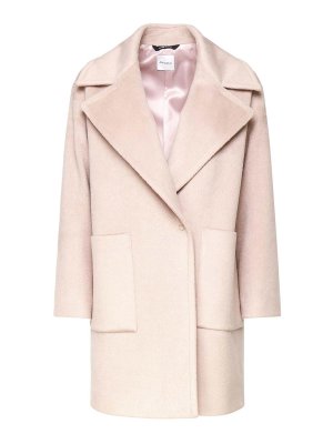 ALISHEVA: cappotti corti - Cappotto in panno di lana