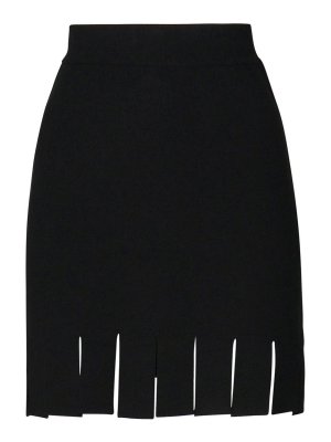 ミニスカート PAROSH Women Mini Skirts D600521 013 Black P.A.R.O.S.H. Black Pleated Miniskirt - Black - Women