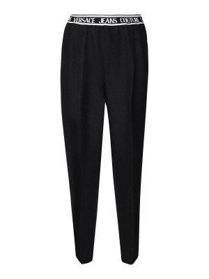 Versace Jeans Couture: Trousers Shorts - Elegant Trousers With Elastic Waist