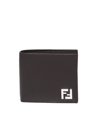 FENDI: wallets & purses - Ff Square Bi-Fold Wallet