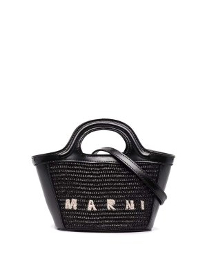 Marni: totes bags - Tropicalia Mini Black