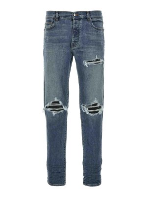 Amiri Skinny Snake Mx1 Jeans - Blue - Men | AMDNSY1076406