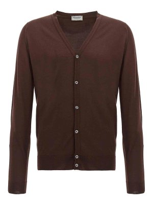 JOHN SMEDLEY: Cardigans - Cardigan - Braun