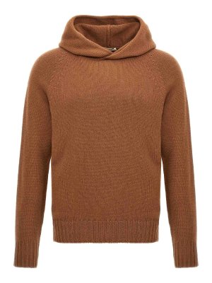 MA'RY'YA: cardigans - Wool Hooded Sweater