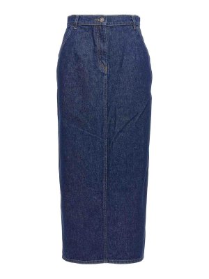 MAGDA BUTRYM: Knee length skirts & Midi - Denim Skirt
