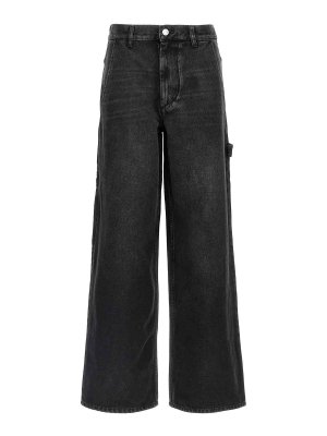 Isabel Marant Etoile: Jeans boot-cut - Jeans Boot-Cut - Negro