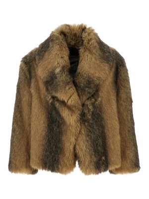B&B COUTURE: Fur & Shearling Coats - Sherman Faux Fur Coat