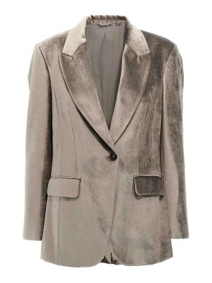BRUNELLO CUCINELLI: Vestes de costume - Blazer - Gris