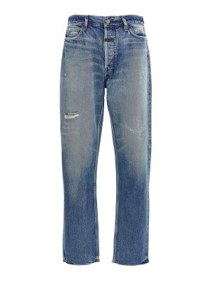 FEAR OF GOD: straight leg jeans - Straight 5 Pocket Jeans