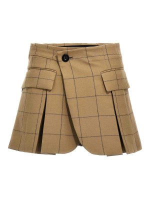 Sacai: Hosen Shorts - Shorts - Beige