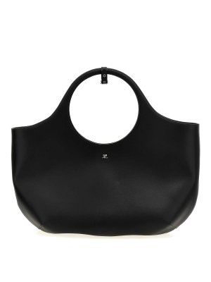 Courreges: Sacs à main - Sac Cabas - Noir