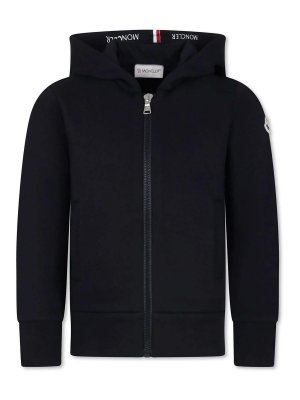 MONCLER: Sweatshirts & Sweaters - Zipped Sweatshirt With Hood