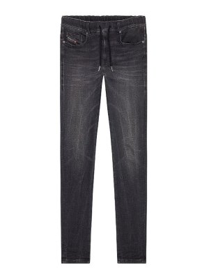 DIESEL: Jeans à jambe droite - Jean Droit - Noir