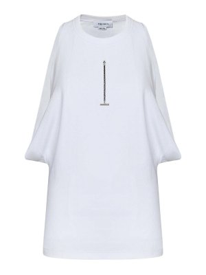 ALEXANDER MCQUEEN: Tops & Tank tops - White Ribbed Cotton Tank Top