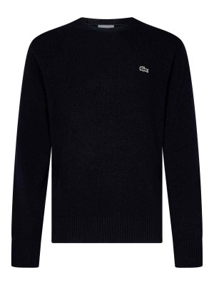 LACOSTE: crew necks - Carded Wool Crewneck Sweater
