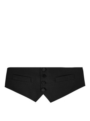 DSQUARED2: belts - *Icon  Black Cummerbund