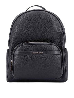 MICHAEL KORS: backpacks - Bex Leather Backpack With Frontal Logo Patch
