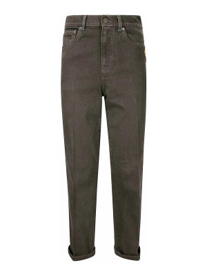 J.W. ANDERSON: bootcut jeans - Contrast Turn Up Jeans