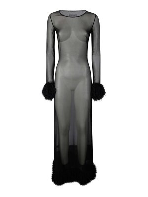 MARINE SERRE: Maxikleider - Maxikleid - Schwarz