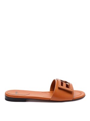 FENDI: flip flops - `Baguette` Slides