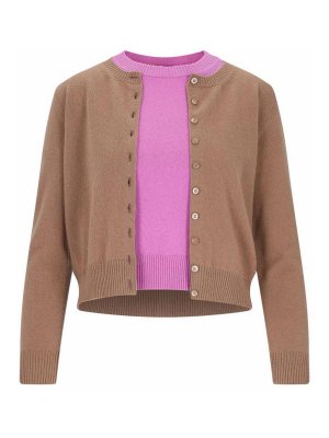 CANESSA: U-Boot-Ausschnitt - U-Boot-Pullover - Braun