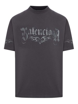 BALENCIAGA: T-shirts - T-Shirt - Dunkelgrau