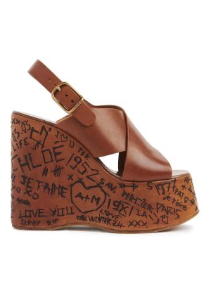 CHLOE': サンダル - サンダル - ブラウン