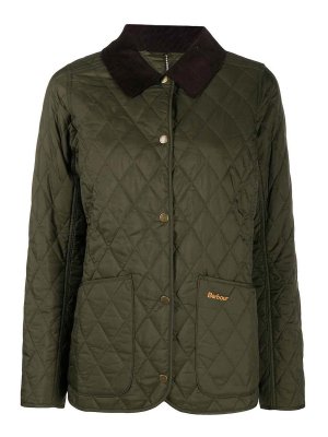 Barbour Avon Wax jacket in dark green - Green - Women