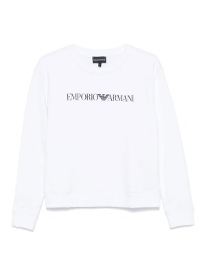 EMPORIO ARMANI: Sweatshirts & Sweaters - Logo Cotton Sweatshirt