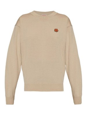 KENZO: crew necks - Boke Flower Wool Sweater