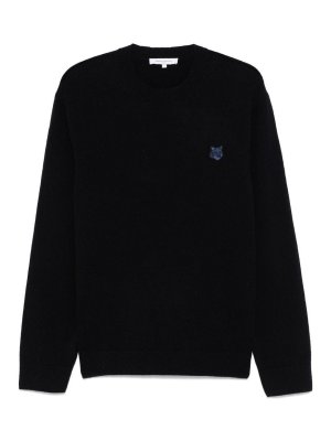 MAISON KITSUNÉ: crew necks - Chillax Fox Wool Jumper