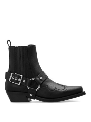 GANNI: Stiefeletten - Stiefel - Schwarz