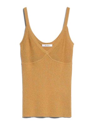 Max Mara: Tops & Tank tops - Gallura Cashmere And Silk Top