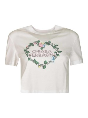 Tシャツ・カットソー BURBERRY Logo embroidery t-shirt Light Blue 8097946 Burberry Logo Embroidery T-Shirt - Light Blue - Women | 8097946