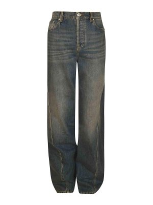 LANVIN: カジュアルトラウザー - カジュアルパンツ - ブルー