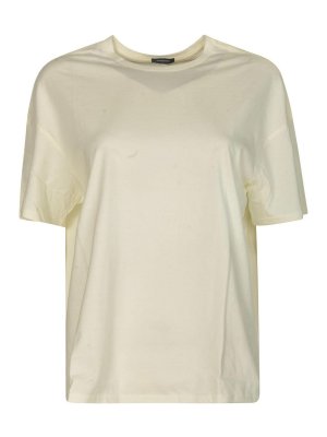 Burberry Logo Embroidery T-Shirt - Light Blue - Women | 8097946