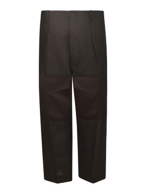 SETCHU: casual trousers - Trousers Black