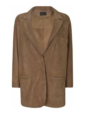 SIMONETTA RAVIZZA: Abrigos cortos - Abrigo Corto - Marrón Claro