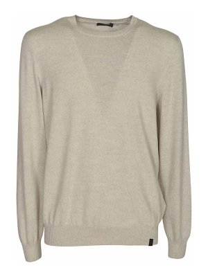 FAY: Pull col rond - Pull Col Rond - Noir