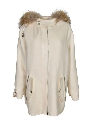 P.A.R.O.S.H.: Kurze Mäntel - Kurzer Mantel - Creme