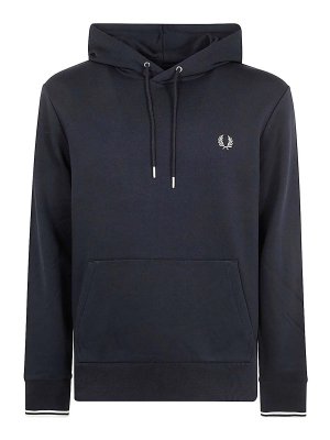 FRED PERRY: Sweatshirts & Sweaters - Tipped Hooded Sweatshirt