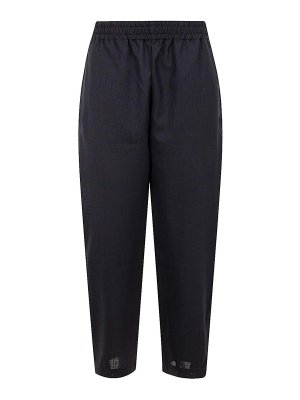 STUDIO NICHOLSON: casual trousers - Sporty Curve Leg Pant