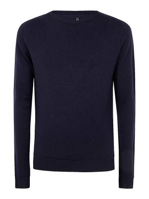 MD75: クルーネック - クルーネック - ブルー