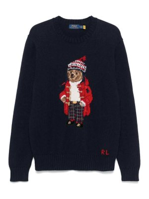 POLO RALPH LAUREN: Pull col rond - Pull Col Rond - Bleu